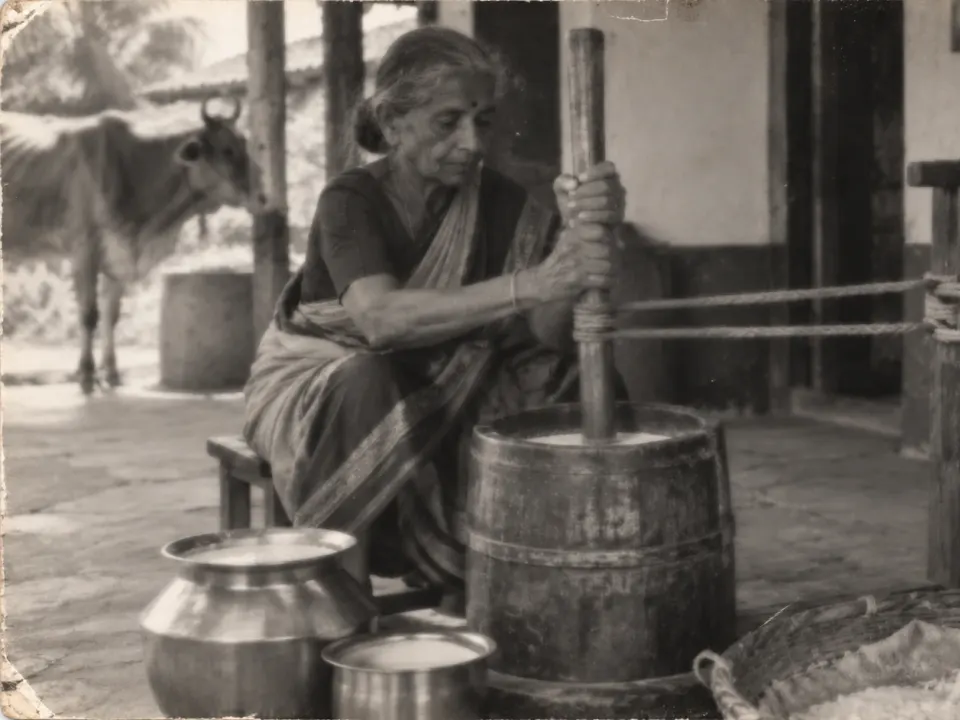 Hasta Foods Instagram reel: Churning the old way